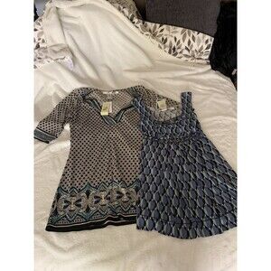 Lot Of 2 Women's Tops Max Studio,  Short Sleeve M